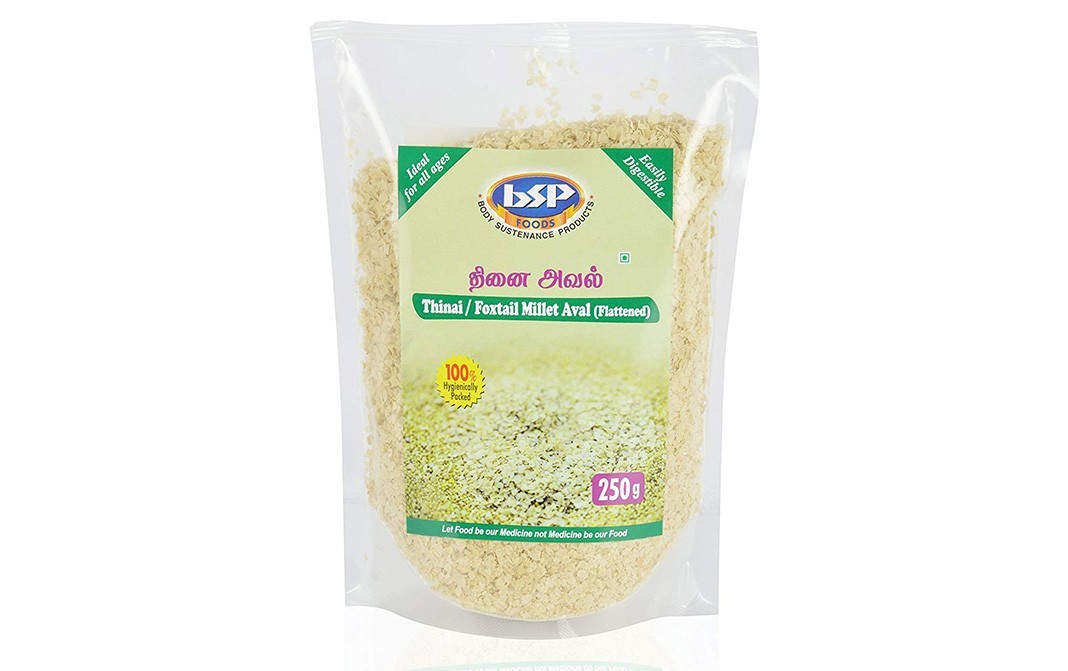BSP Foods Thinai/ Foxtail Millet Aval (Flattened)   Pack  250 grams